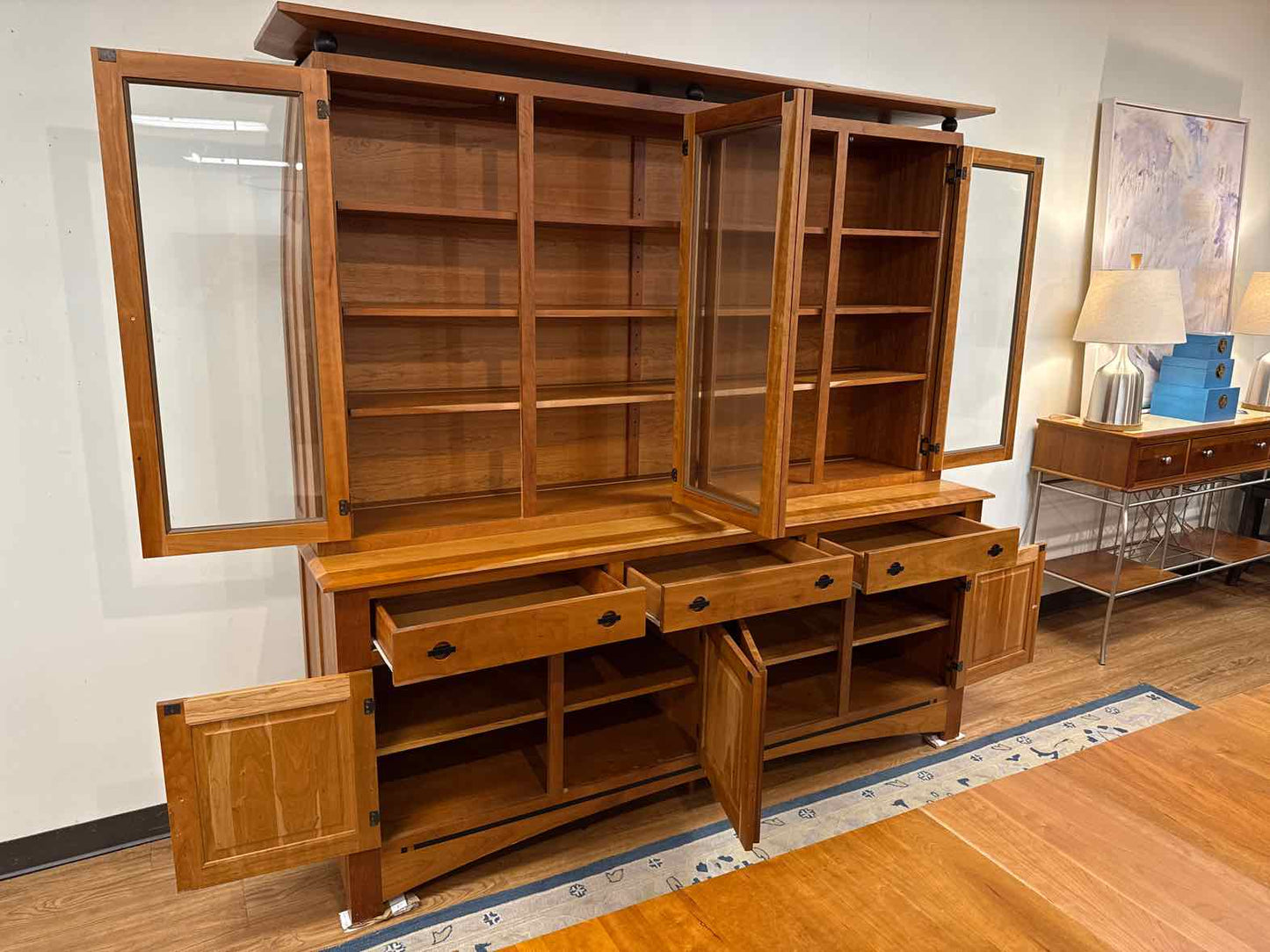 Amish Furniture Gallery Cherry China Cabinet