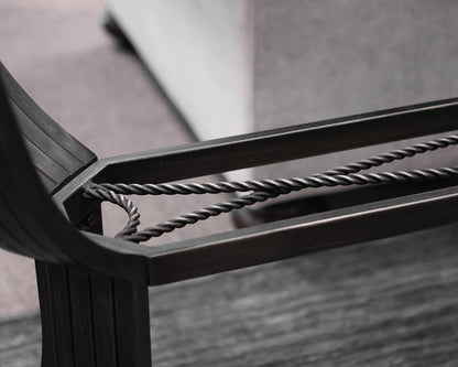 Charcoal and Glass Console