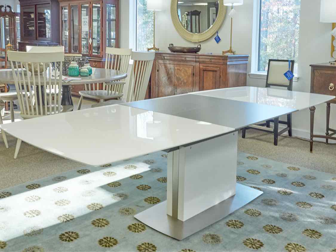 Bo Concept Expandable Glass Dining Table