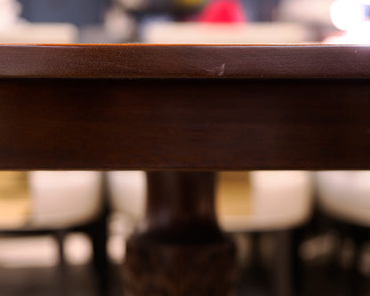 Stickley Mahogany Pedestal Dining Table