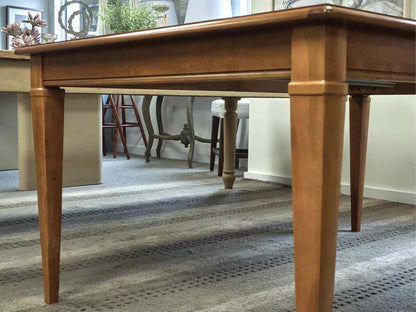 Expanding Dining Table in Maple on Tapered Legs