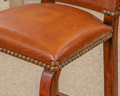 Set of Four Vintage Spanish Colonial Bar Stools