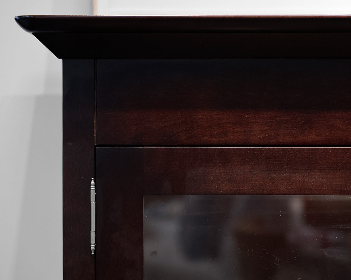 Bermex Dark Cherry Display Cabinet