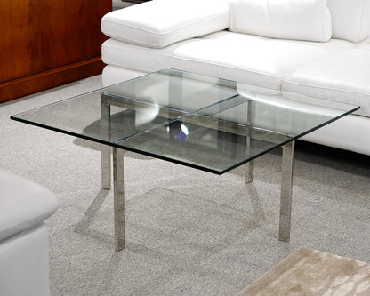 Square Glass Cocktail Table