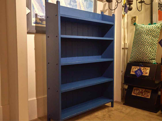 'Buoy Blue' Finish 5 Shelf Bookcase