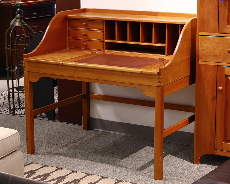 Hadsten Denmark Cherry Lift Top Writing Desk with Low Hutch