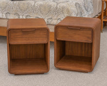 Pair of RH Santiago Open Nightstands in Walnut Finish
