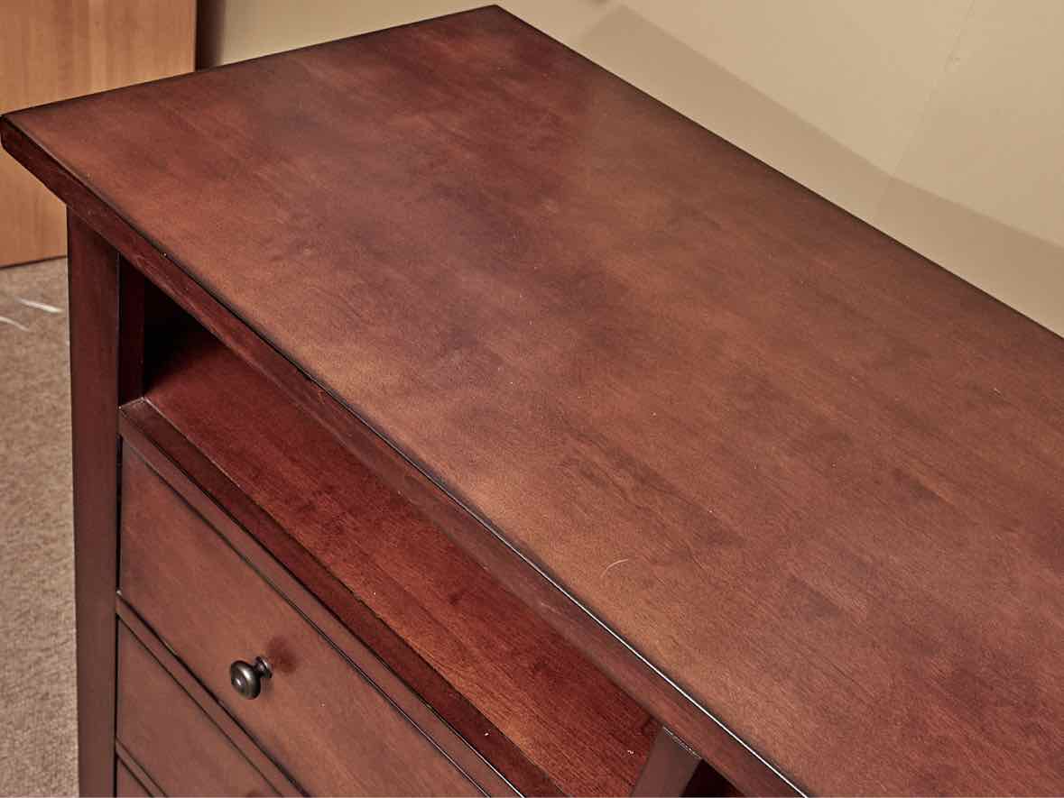 Aspen Home  Cherry Stain 3 Drawer 2 Open Compartments Media Furniture