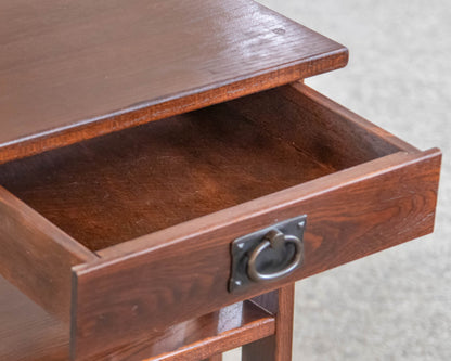 Pair of Mission Style Oak Nightstand