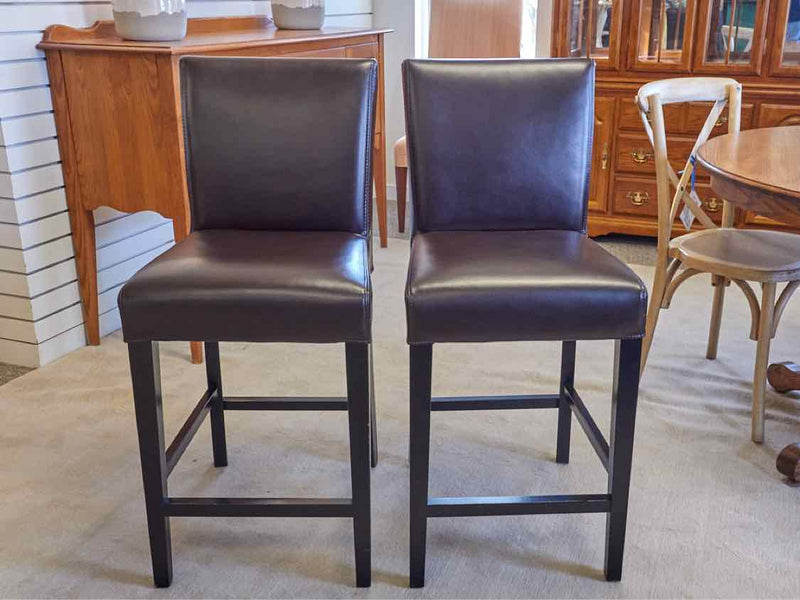 Pair of Crate & Barrel "Lowe" Counter Chairs