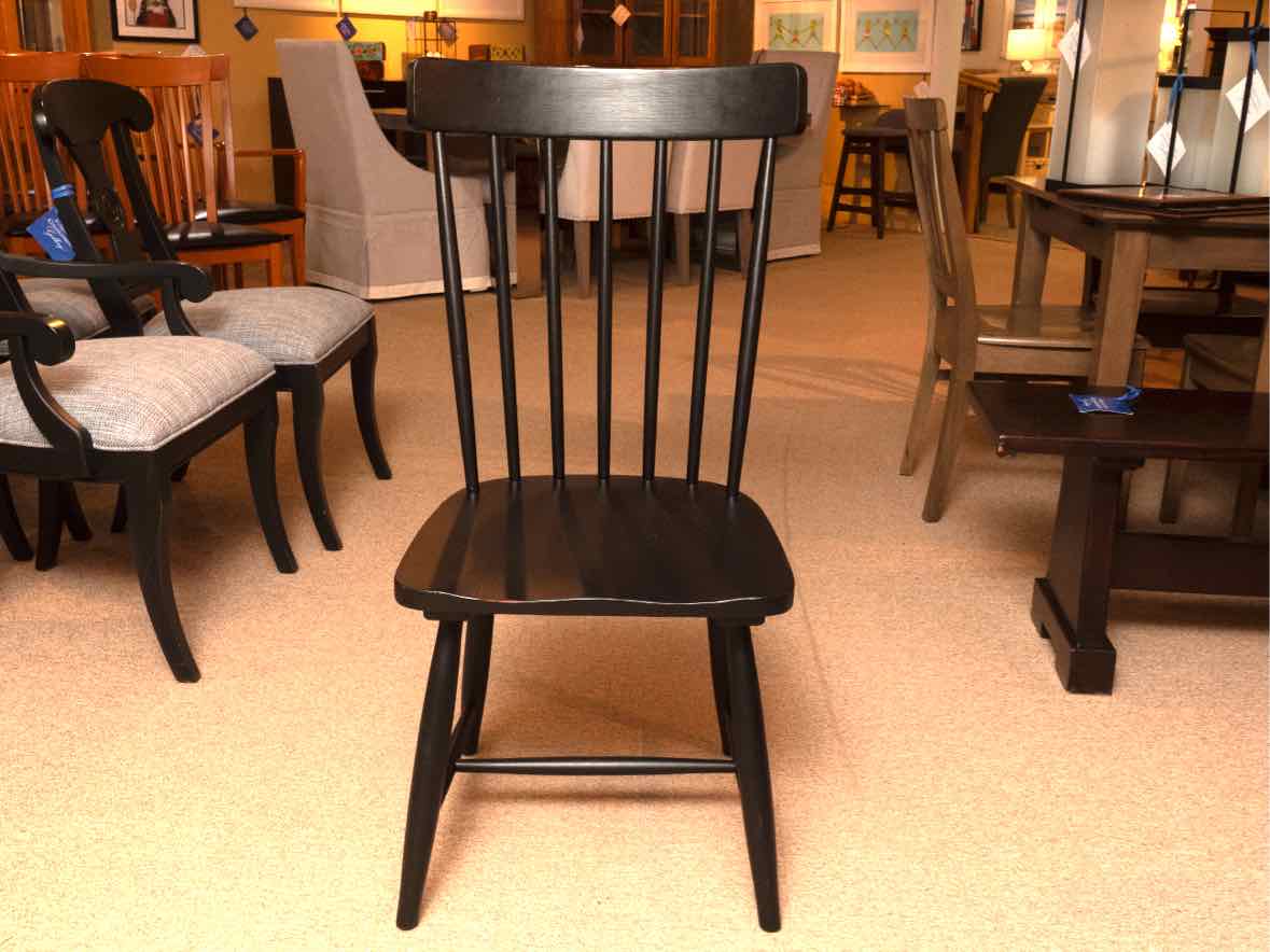 Set of 6 Magnolia Home 'Essex' Black Finish Shaker Style  Dining Chairs