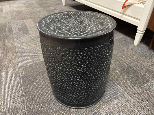 Metal Drum Side Table