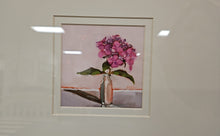 'Milk Bottle Floral B' in Champagne Frame