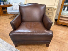 Chocolate Leather Arm Chair