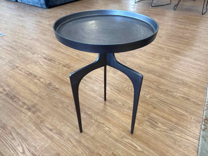 'Kenna' Accent Table in Nickel