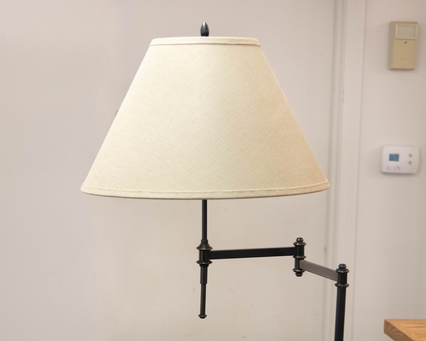 Restoration Hardware Swing Arm Adjustable Height Floor Lamp in Black