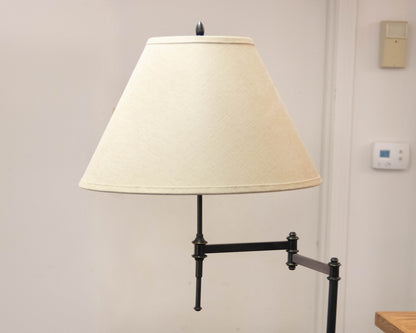 Restoration Hardware Swing Arm Adjustable Height Floor Lamp in Black