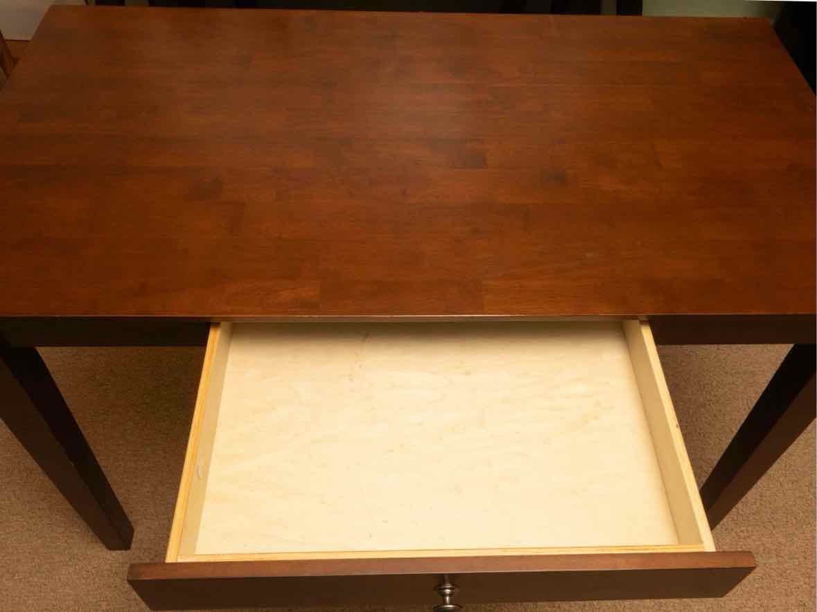 Cherry Dark Stained Finish 1 Drawer Desk