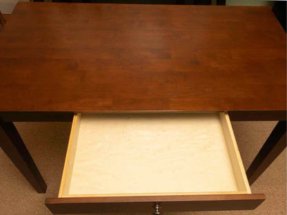 Cherry Dark Stained Finish 1 Drawer Desk