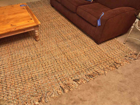 Pottery Barn 100% Jute 'Sea Glass'  Area Rug