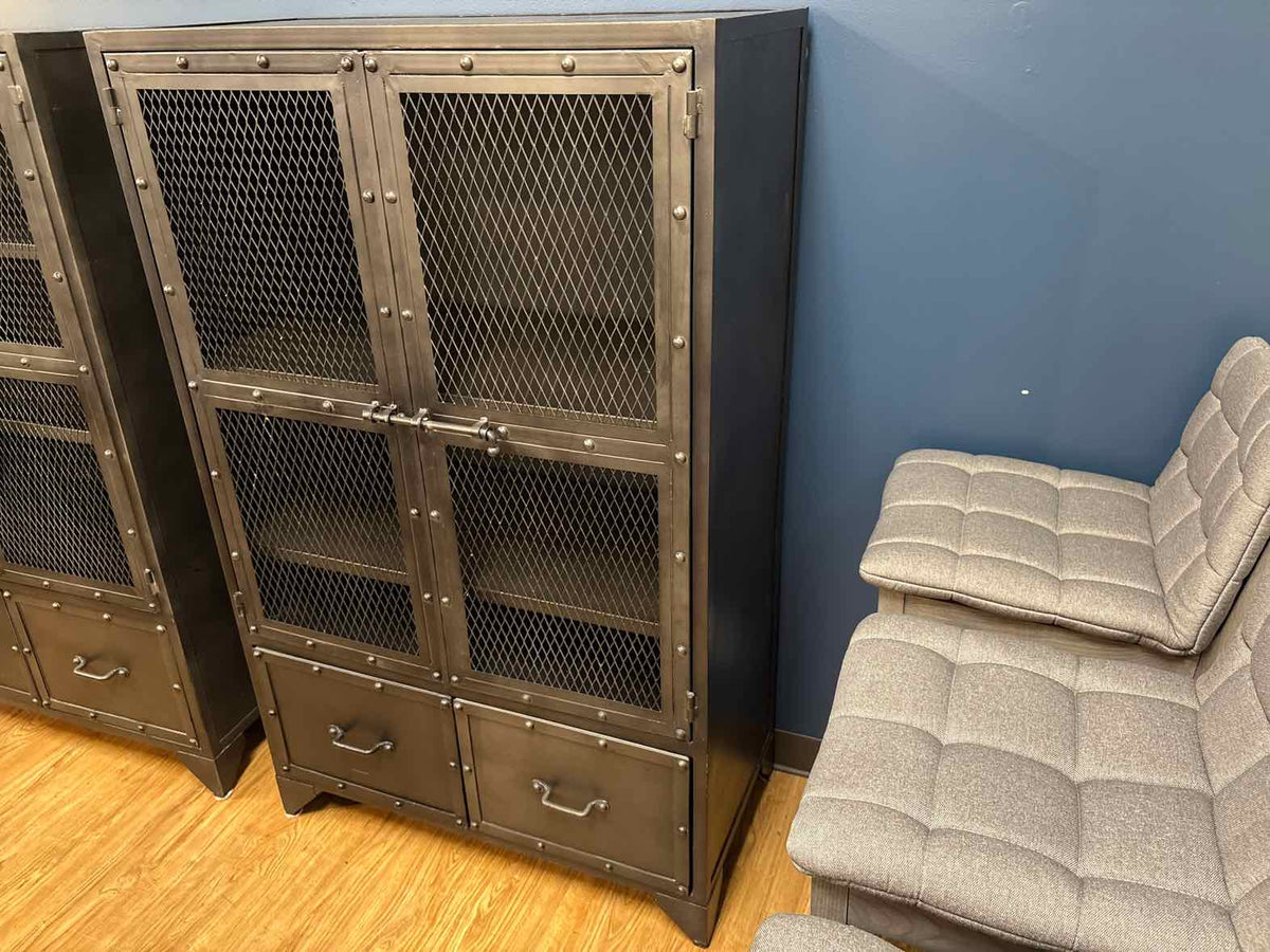 RH Vintage Industrial Steel Cabinet