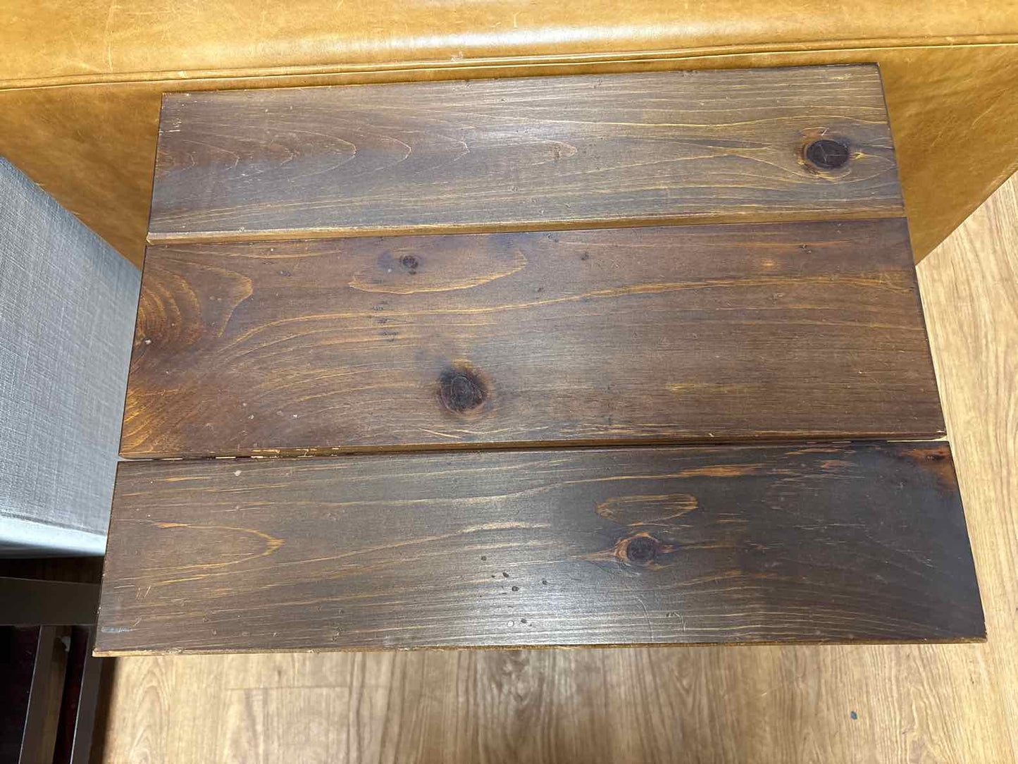 Pottery Barn Wood and Iron Side Table