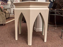 Baker Ivory Lacquer Octagon Side Table