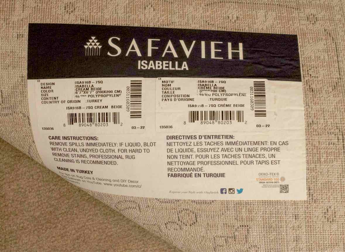 Safavieh 'Iasbella' Made In Turkey In Cream/ Beige / Gray Area Rug