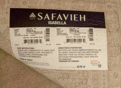 Safavieh 'Iasbella' Made In Turkey In Cream/ Beige / Gray Area Rug