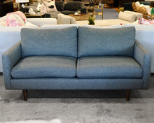 Two Cushion Grey/ Blue  Sofa