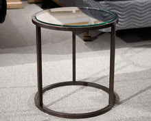 Restoration Hardware Nicolas Glass Round Side Table