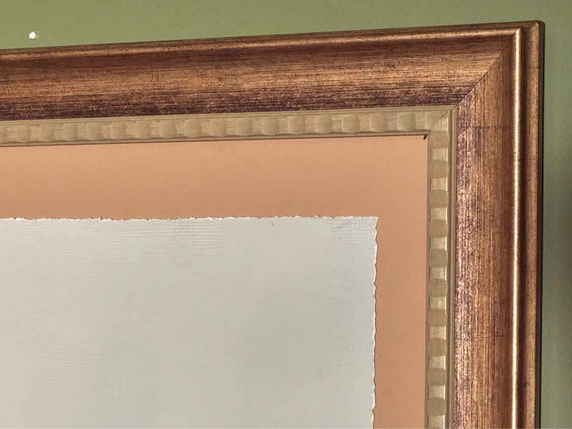 Framed Floating Print 'Meadow Stream' Under Glass