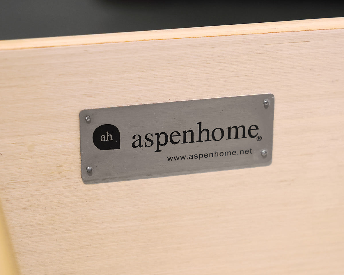 Aspen King 'Cambridge' White Sleigh Bed