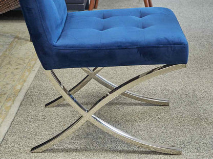 Set of 6 Belllini Modern Living Lidia Blue Dining Chairs