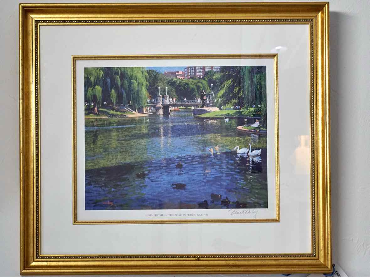 "Summertime in the Boston Public Gardens" Giclee Wall Decor