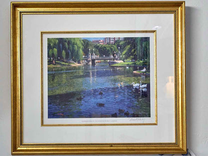 "Summertime in the Boston Public Gardens" Giclee Wall Decor