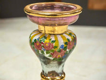 MacKenzie-Childs Handpainted Glass Candleholder
