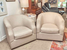 Pair of Bauhaus Chairs Swivel Chairs in Sunbrella Uphgolstery