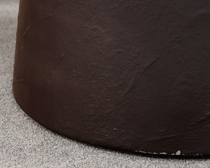Crate & Barrel Round Faux Stone Outdoor Dining Table
