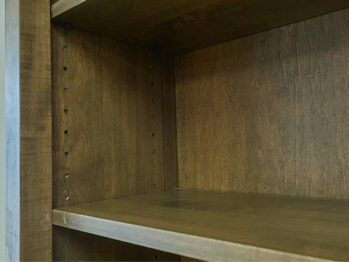 Gat Creek Monaco Bookcase in Maple with Classic Bean Finish