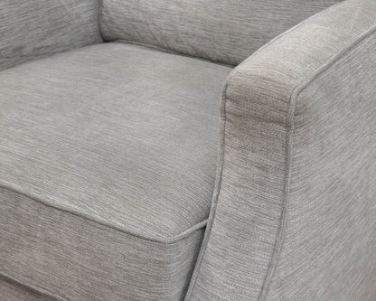 Flexsteel Frameback Club Chair in Silvery Seaglass Chenille