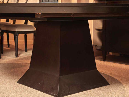 Arhaus 'Leighton' Ebony Espresso Finish Round  Dining Table