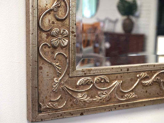 Horizontal Gold Framed Mirror