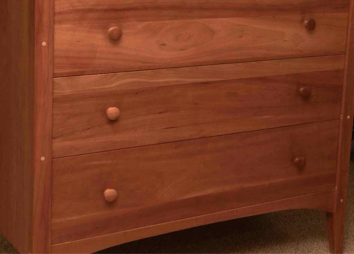 Pompanoosuc Mills Natural Cherry 4 Drawer  Chest