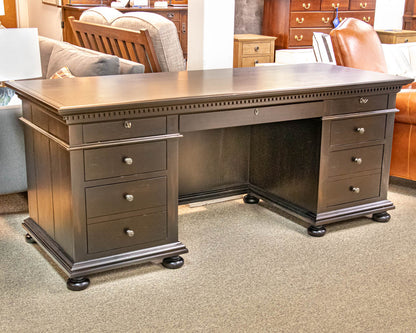 RH 'St James" Antique Black Finish 2 Hanging File Drawer Desk