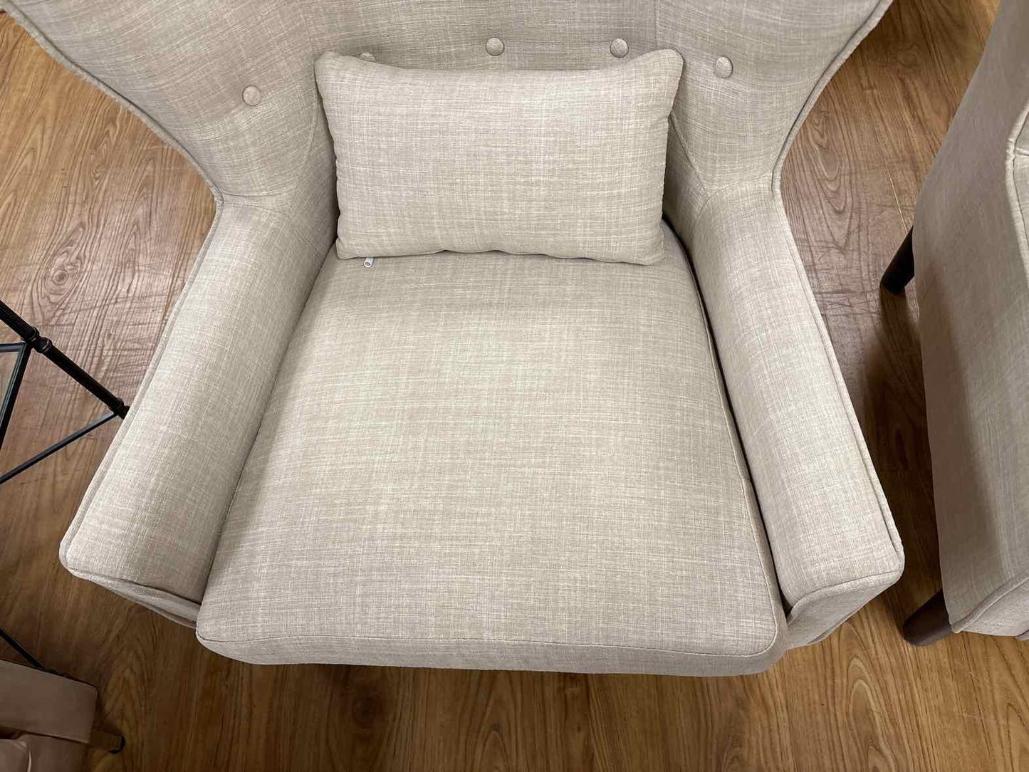 Pair of Tufted Wingback Chairs