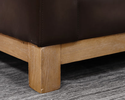 Pottery Barn Track Arm Leather Sofa