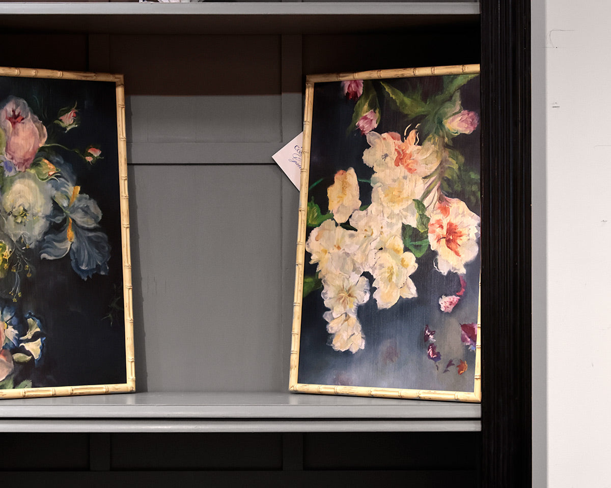 Black Bookcase with Crown Moulding