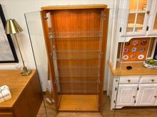 Lighted Teak Display Cabinet