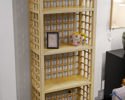 Yellow/Green Windowpane Bookcase